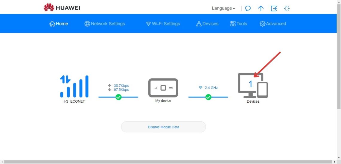 How to check how many devices are connected to wifi sa broadband